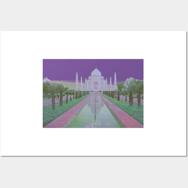 Taj Mahal purple Wall Art by QualitySolution
